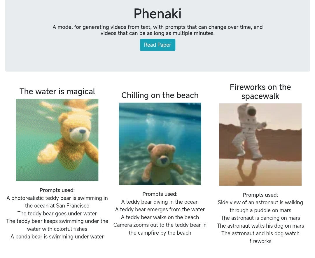 Phenaki网站-输入文字就能帮你生成视频AI导演版来了-陌路人博客-第2张图片